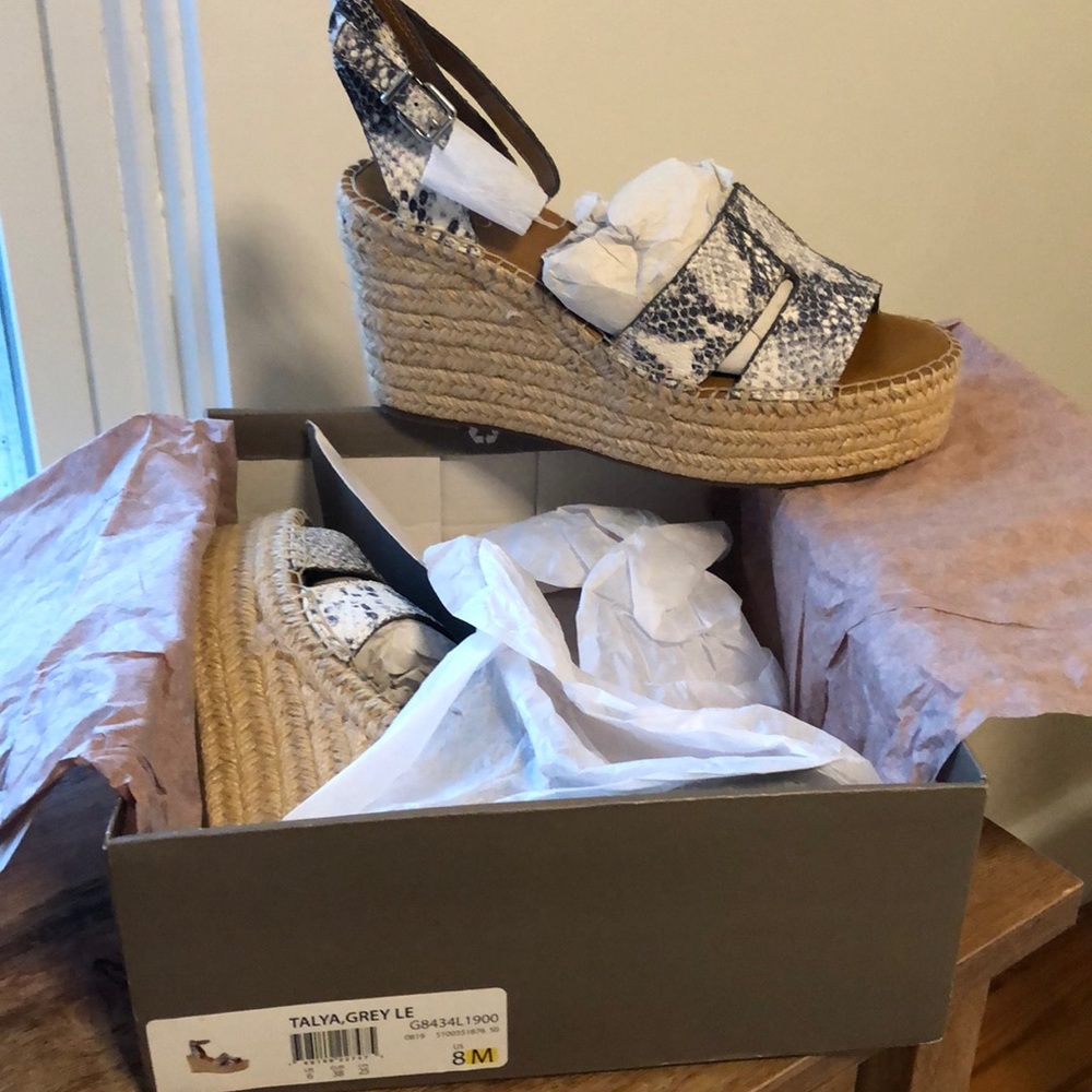 NEW Franco Sarto Talya Espadrille Wedge Sandal